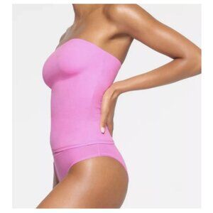 Neon Orchid Strapless Tube Top for Women – Size S, New with Tags